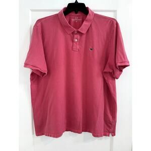 Vineyard Vines Men's XL Pink Polo Golf Shirt